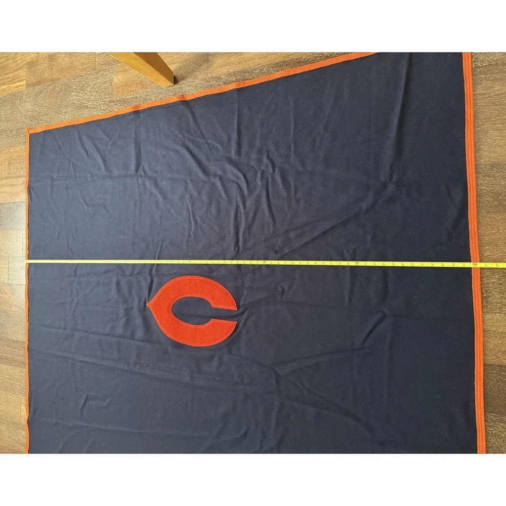 VTG Carroll University Chicago Bears Style Melton Wool‎ Varsity Athletic Blanket